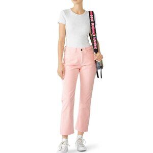 M.i.h. Pink Daily Crop Cord Jeans Wide Wale Corduroy Pants Size 31